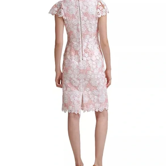 NWT | Calvin Klein | Pink Sheath Dress with Flutter Cap Sleeves - Picture 4 of 9